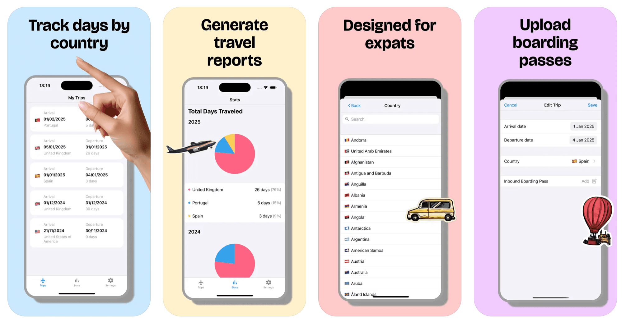 Titrip app screenshots